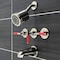 Kingston Brass Three-Handle Tub and Shower Faucet, Polished Nickel KBX8136CKL - alternate 3